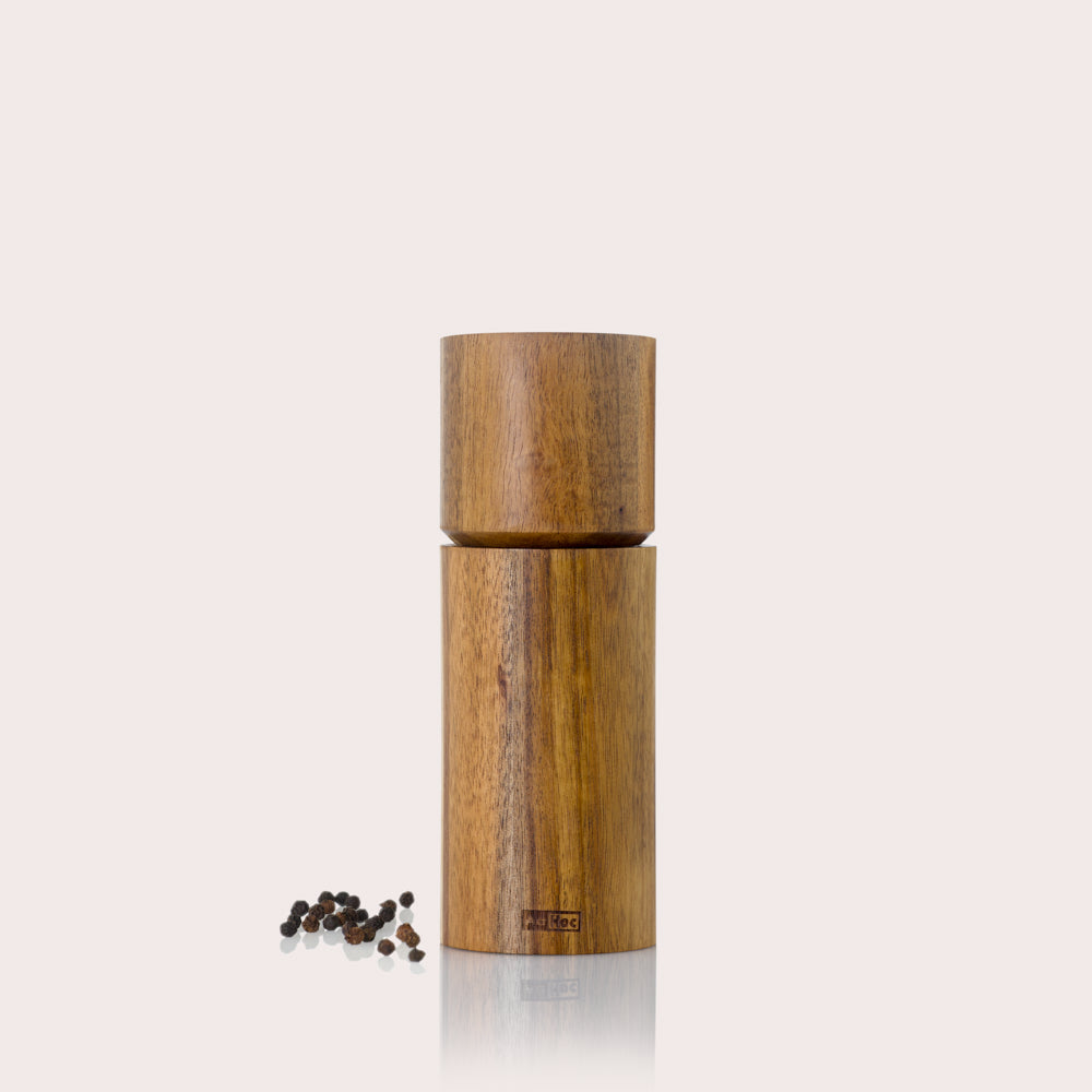 Acacia salt and pepper mill